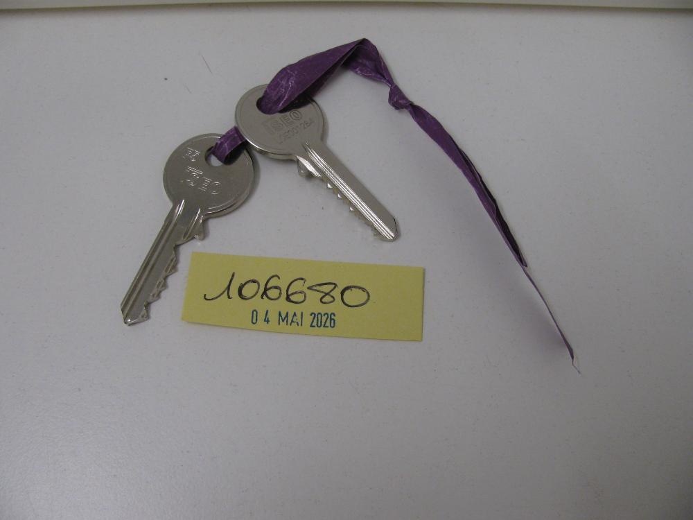 Clés : N° 2026002302 Trouvé(e) le : Mon May 04 00:00:00 CEST 2026