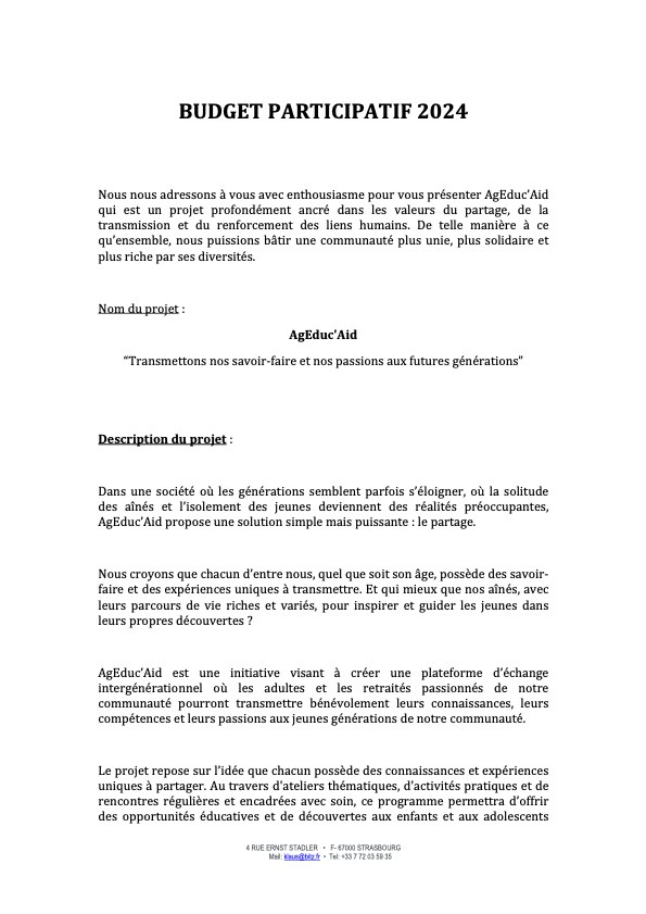 Image du budget participatif