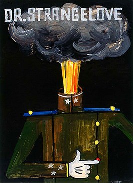 Tomi UNGERER, 1964, Projet d'affiche pour le film de Stanley Kubrick, Diogenes Verlag AG, Zürich / Tomi Ungerer Estate