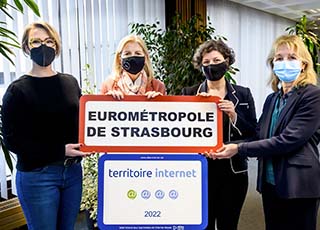 Thumbnail of L’Eurométropole de Strasbourg obtient le label "4@" Territoires, Villes et villages internet avec la mention "Transition écologique"