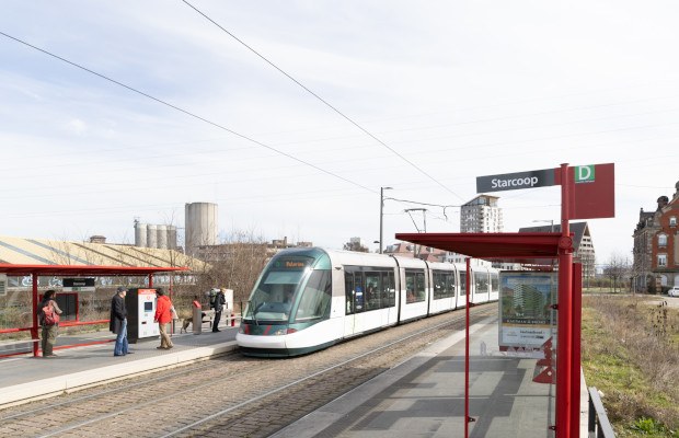 La nouvelle station de tram a été inaugurée vendredi 17 mars au cœur d’un quartier en pleine mutation.