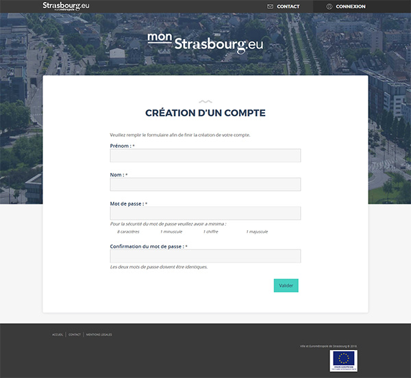 Comment candidater : Créer un compte 4