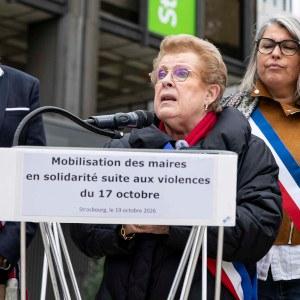 Un rassemblement républicain après les violences et dégradations du 17 octobre